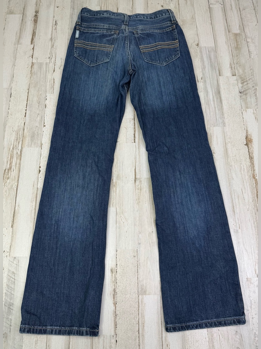Cinch Denim Jeans Men 27x32 Green Label Relaxed Straight Leg Workwear Med Wash